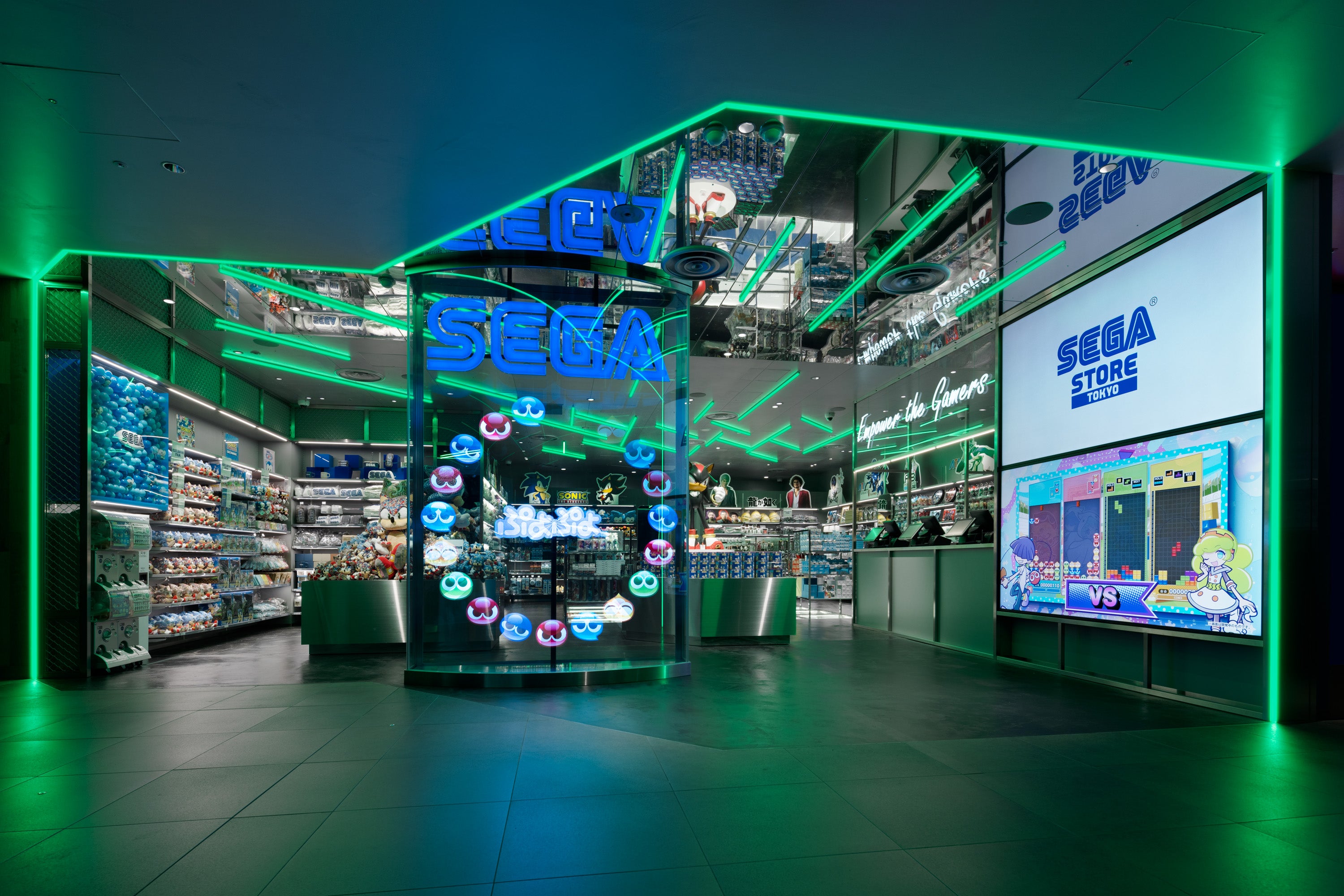 店舗用品 Neon SEGA STORE TOKYO | 実績紹介 | 株式会社乃村工藝社